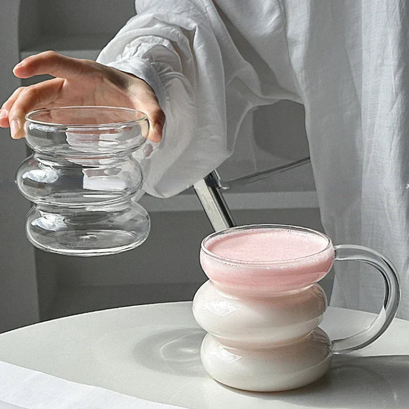 BubbleShape - Glas-Tasse mit einzigartigem Design