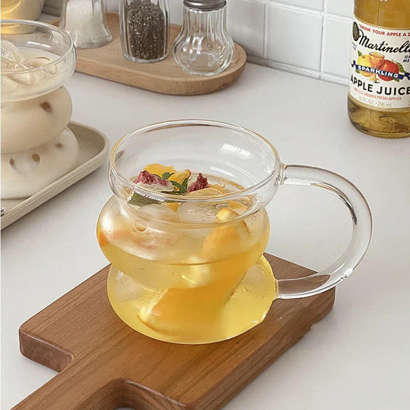 BubbleShape - Glas-Tasse mit einzigartigem Design