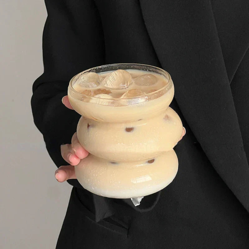 BubbleShape - Glas-Tasse mit einzigartigem Design
