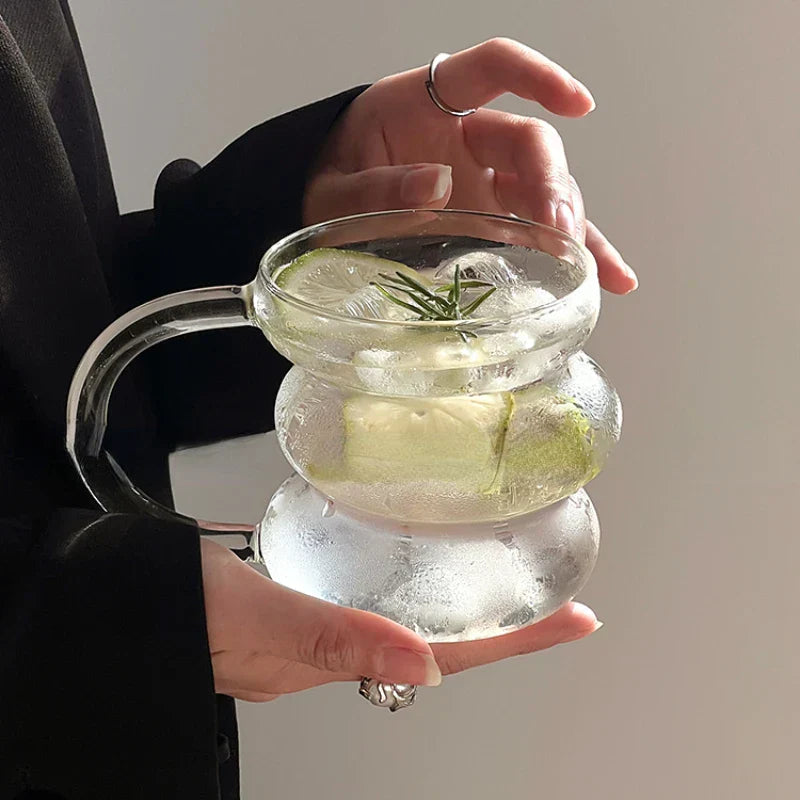 BubbleShape - Glas-Tasse mit einzigartigem Design