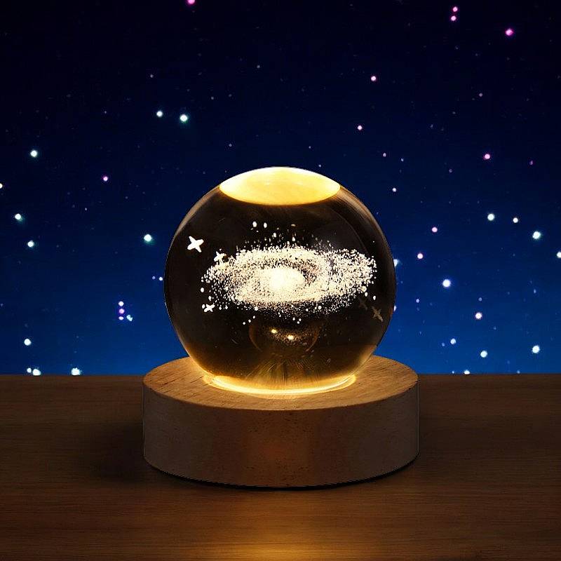 3D Kristallkugel Lampe