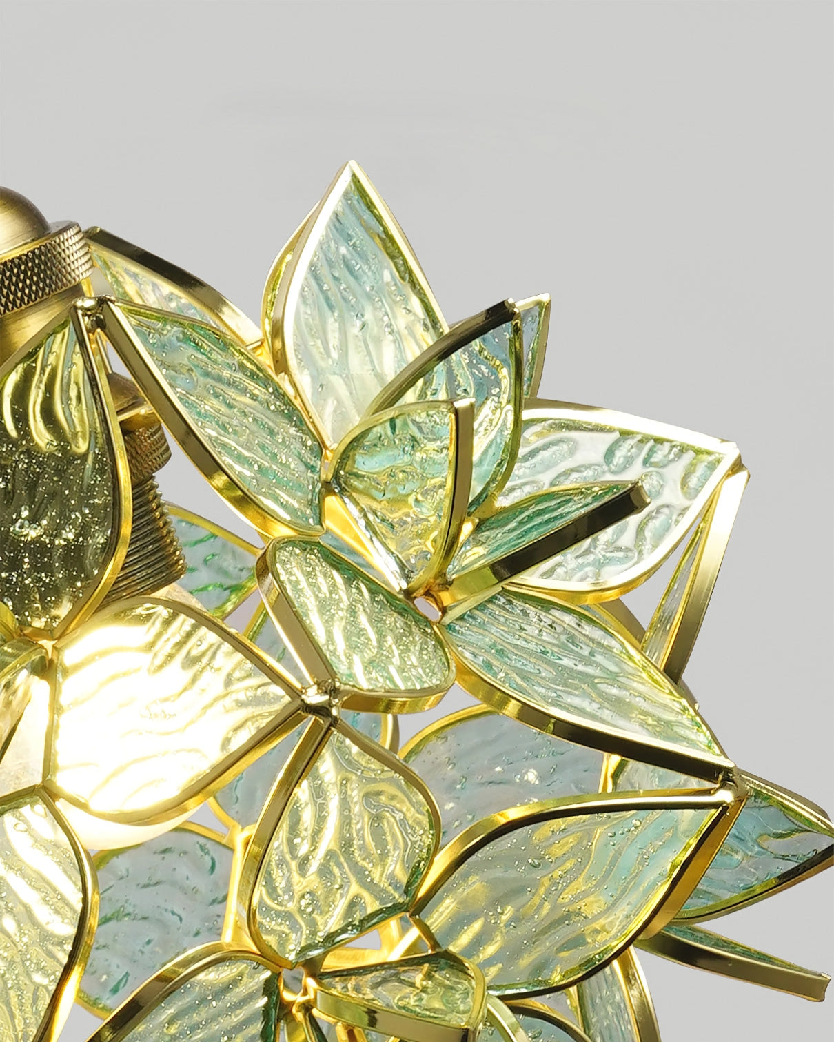 Suspension Capiz und Muschel - Elegante Metall- und Glasklampen für Wohnzimmer und Esszimmer