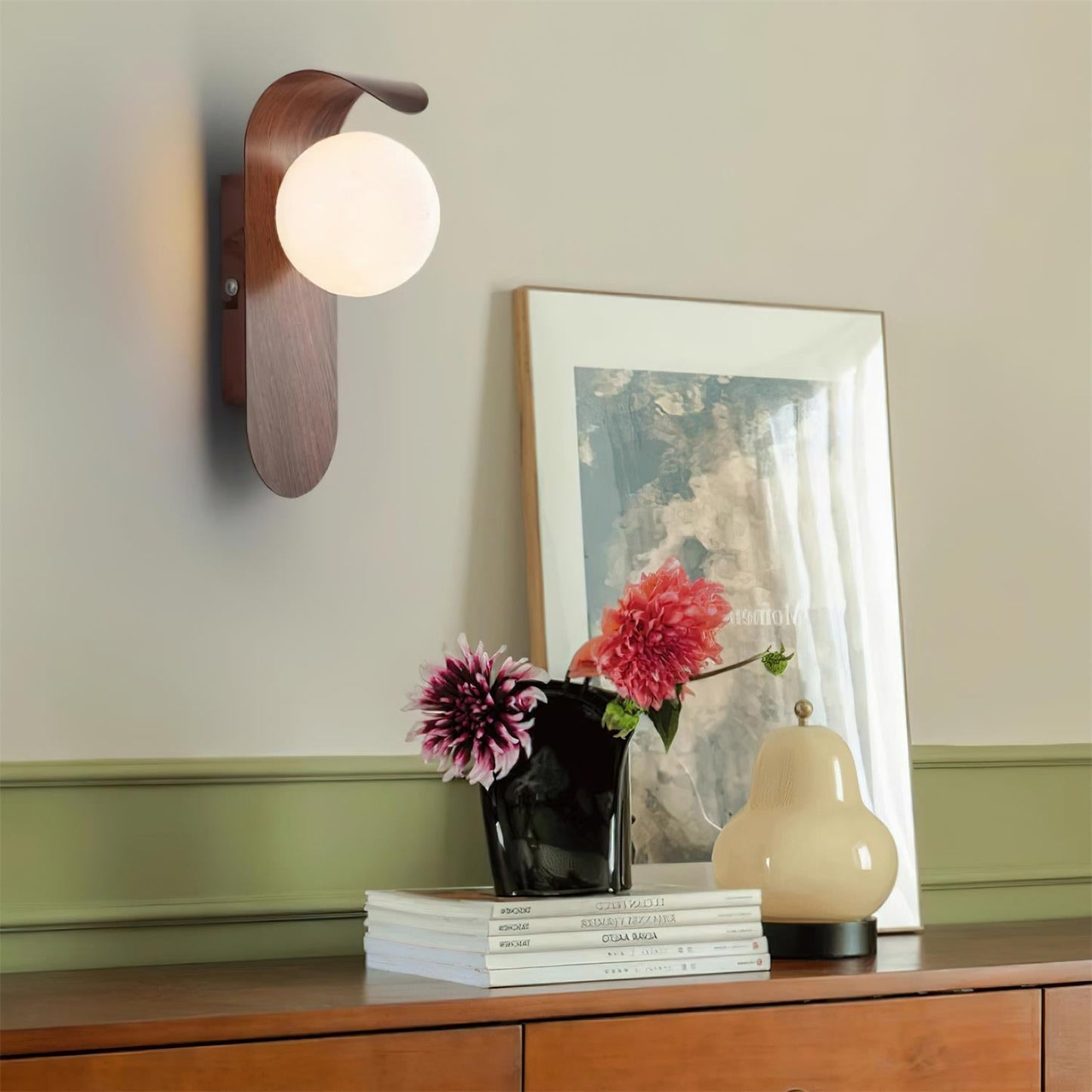 Garduru Light – Retro Holz-Acrylglas LED Wandleuchte
