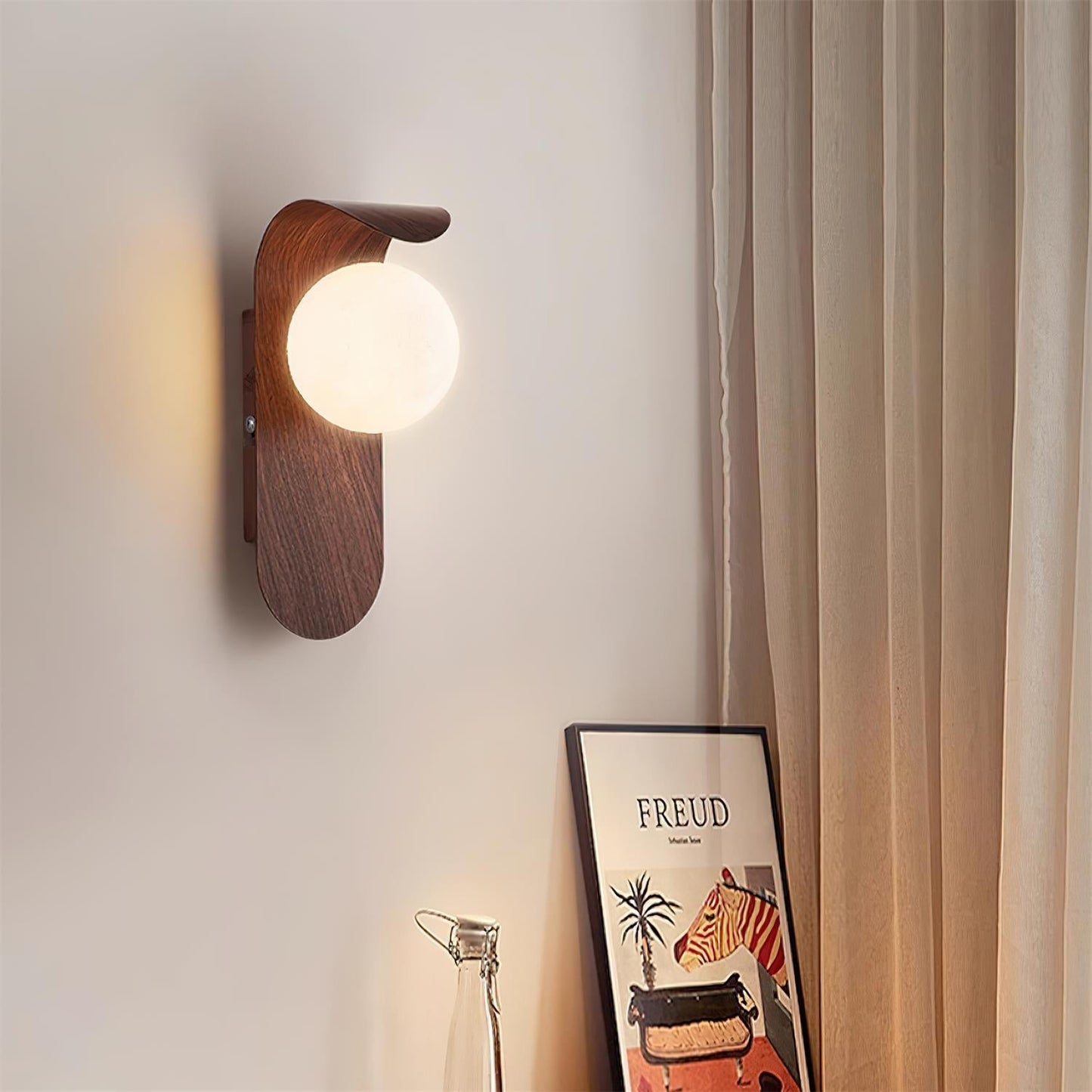Garduru Light – Retro Holz-Acrylglas LED Wandleuchte