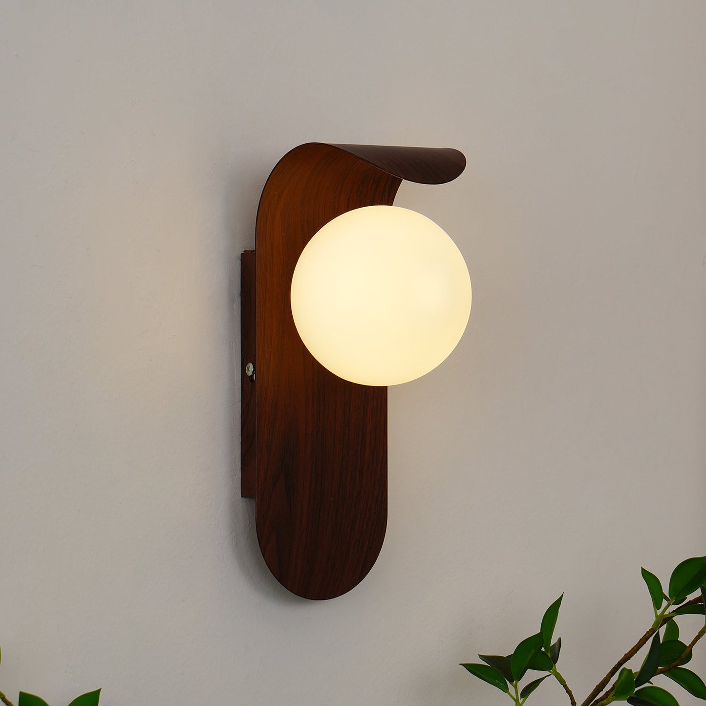 Garduru Light – Retro Holz-Acrylglas LED Wandleuchte