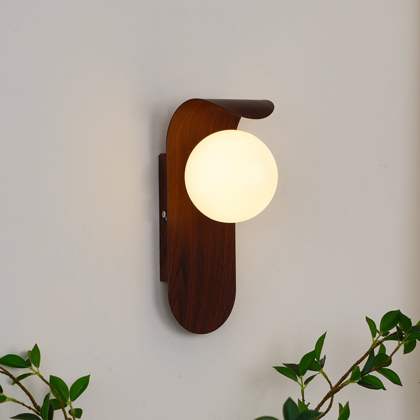 Garduru Light – Retro Holz-Acrylglas LED Wandleuchte