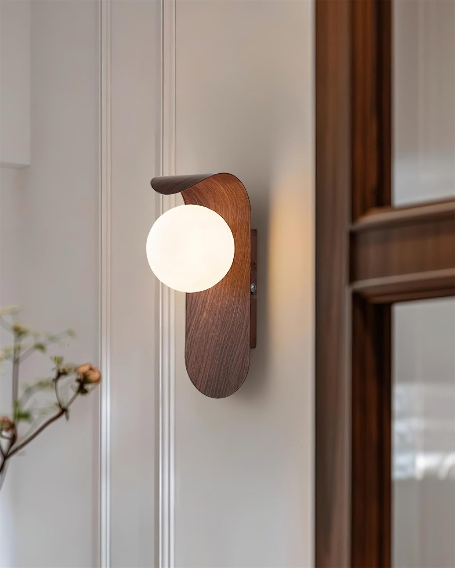 Garduru Light – Retro Holz-Acrylglas LED Wandleuchte