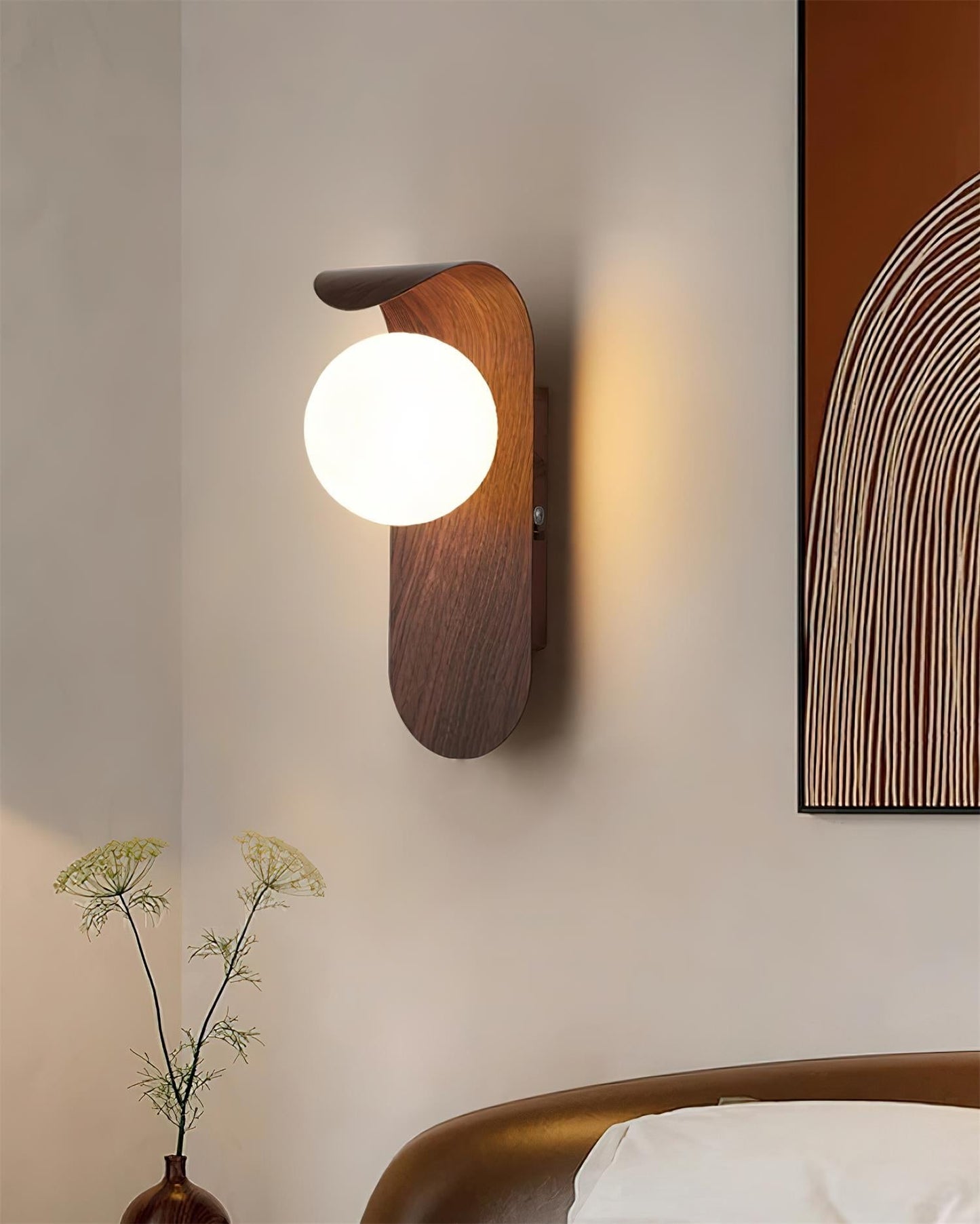 Garduru Light – Retro Holz-Acrylglas LED Wandleuchte