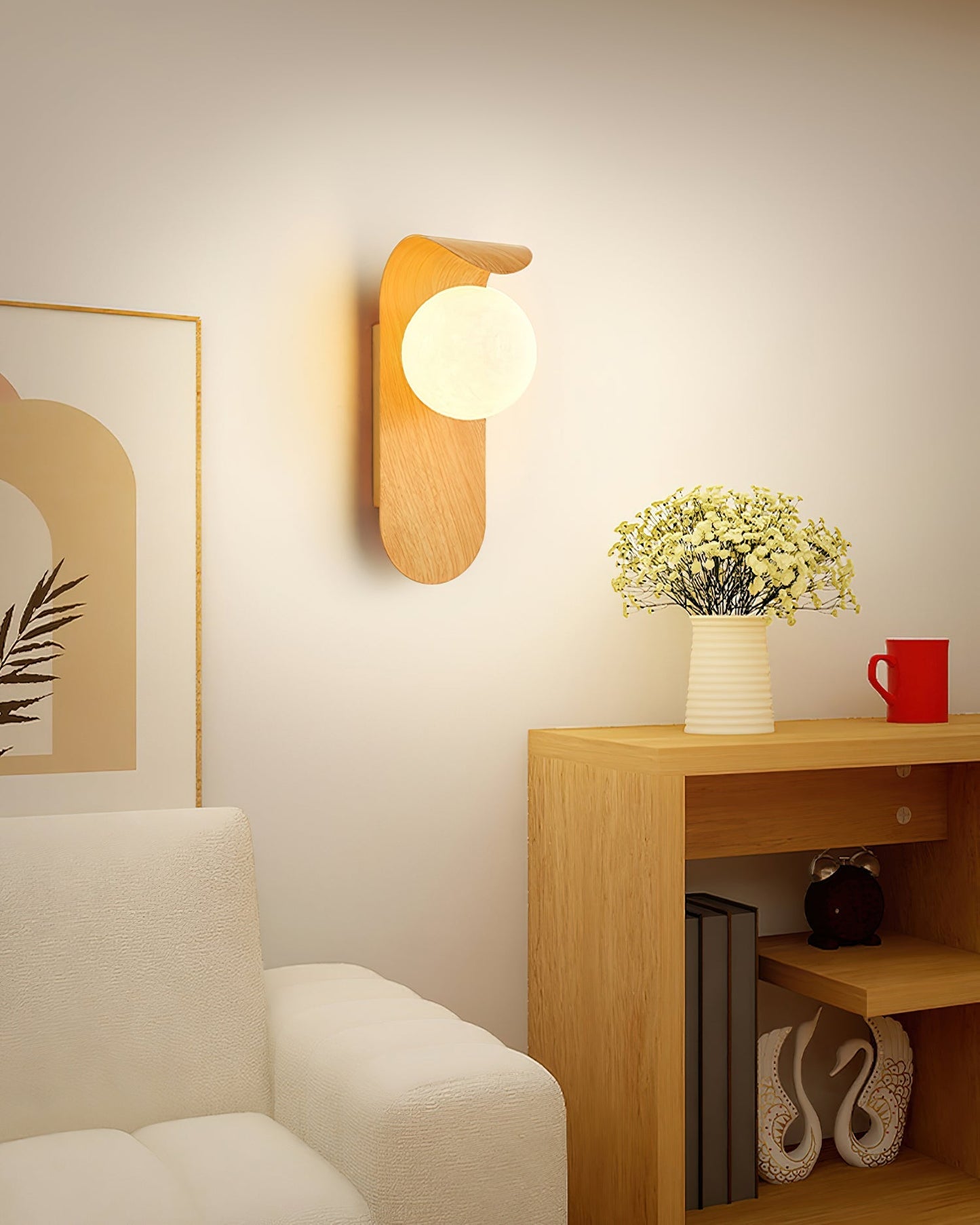 Garduru Light – Retro Holz-Acrylglas LED Wandleuchte