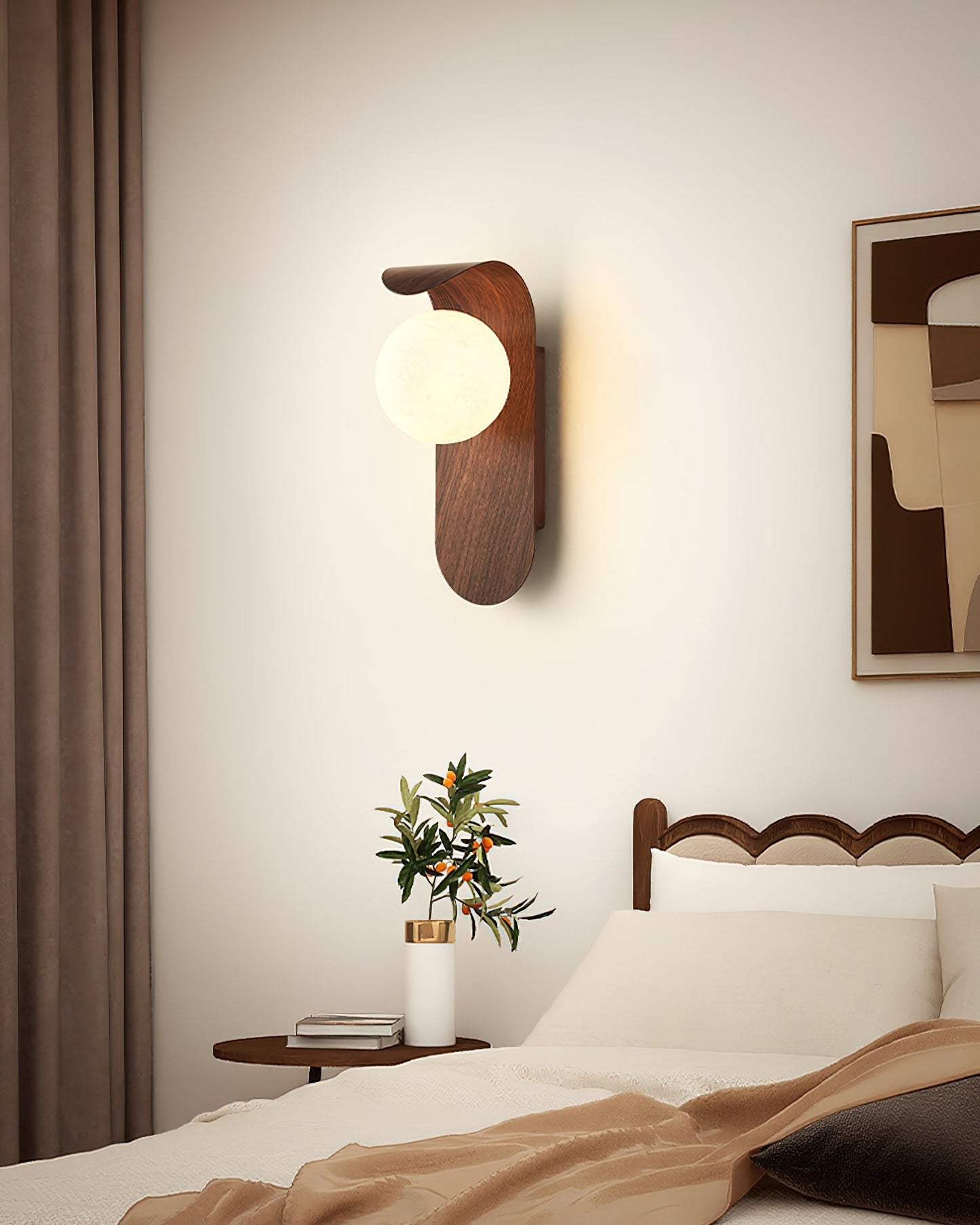 Garduru Light – Retro Holz-Acrylglas LED Wandleuchte