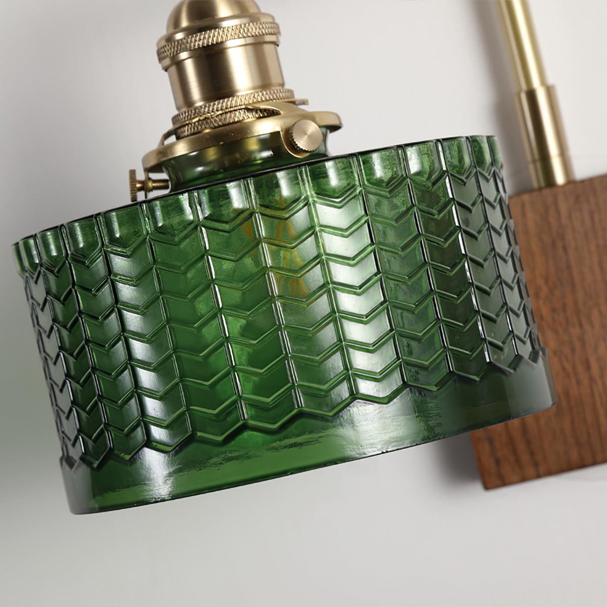 Garduru Wandleuchte – Rustikale Glas- und Holz-Wandleuchte mit vintage Charme