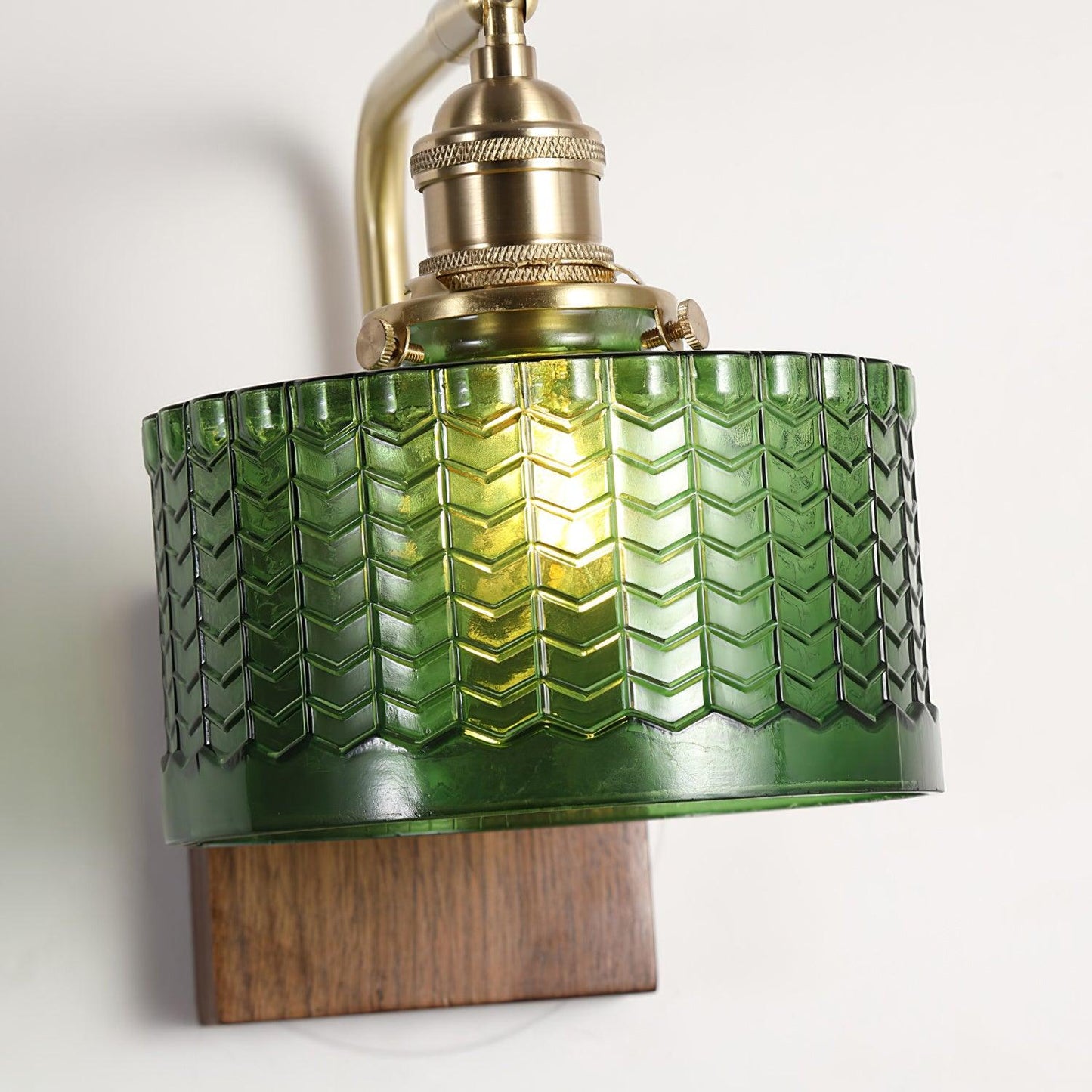 Garduru Wandleuchte – Rustikale Glas- und Holz-Wandleuchte mit vintage Charme