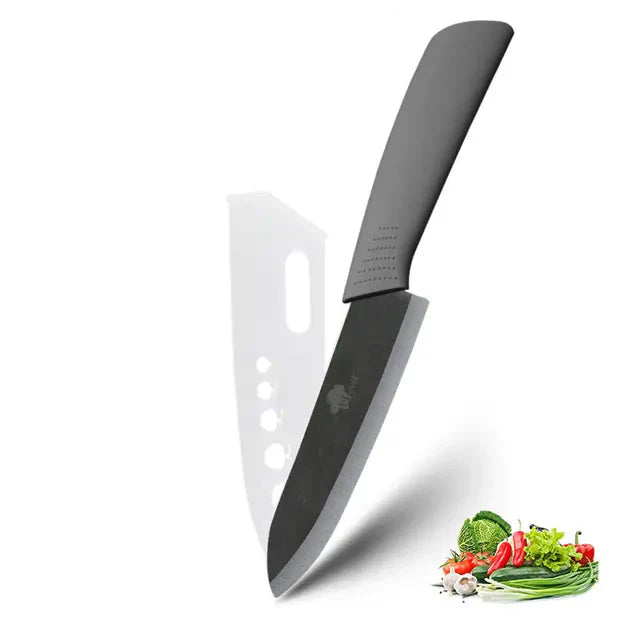 ZenChef Keramikmesser Set - Küchenmesser mit weißen Zirkonia-Klingen