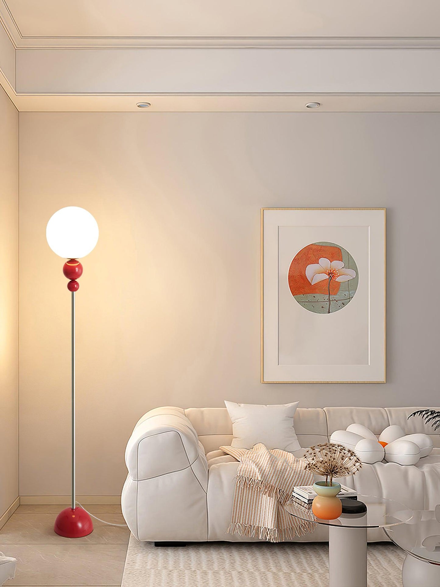 Moderne Design Stehlampe aus Metall und Glas - Elegante Beleuchtung für Ihr Interieur