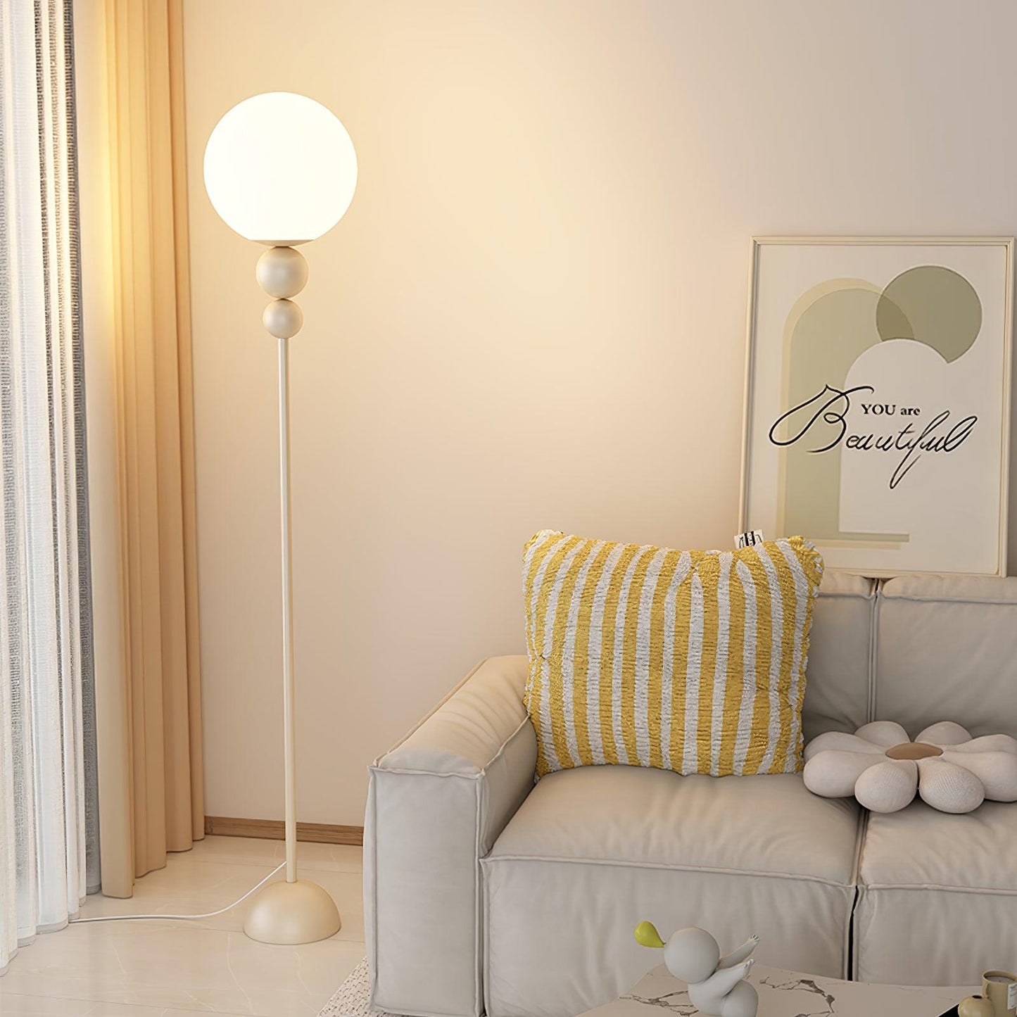 Moderne Design Stehlampe aus Metall und Glas - Elegante Beleuchtung für Ihr Interieur