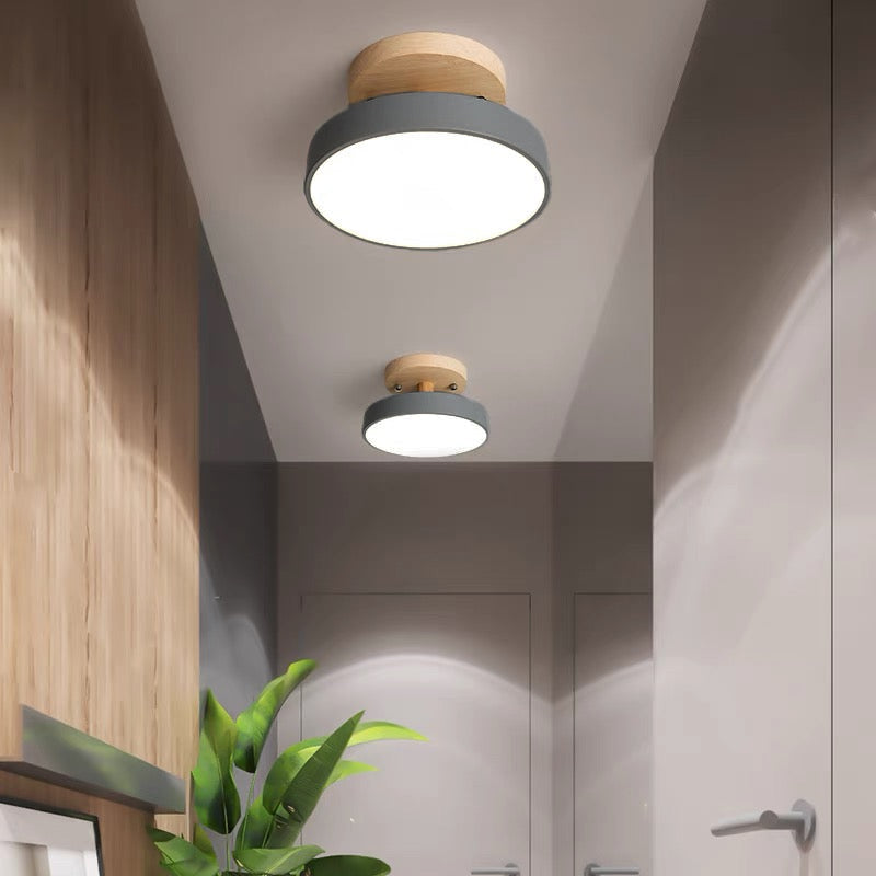 LED Deckenleuchte Holz Flush Mount Leuchte