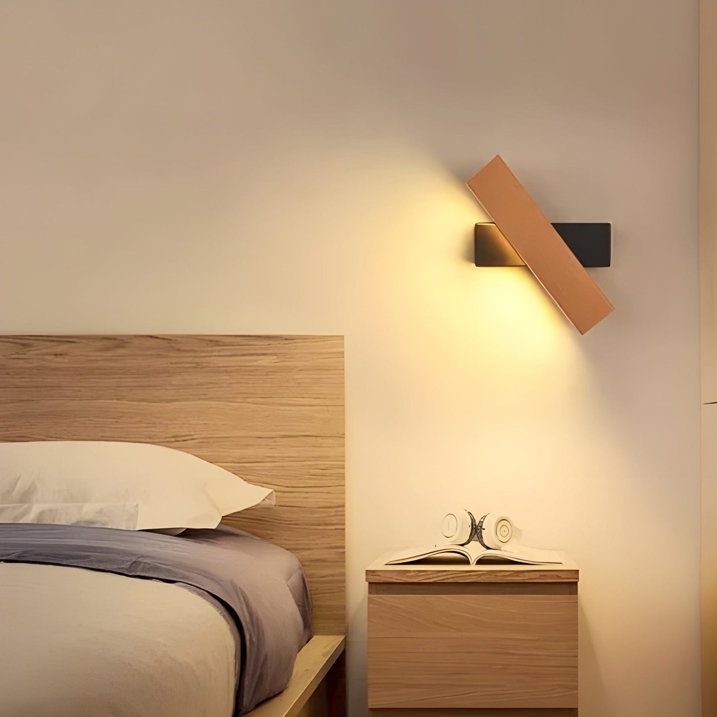 NordLume - Minimalistische Holz-Wandleuchte
