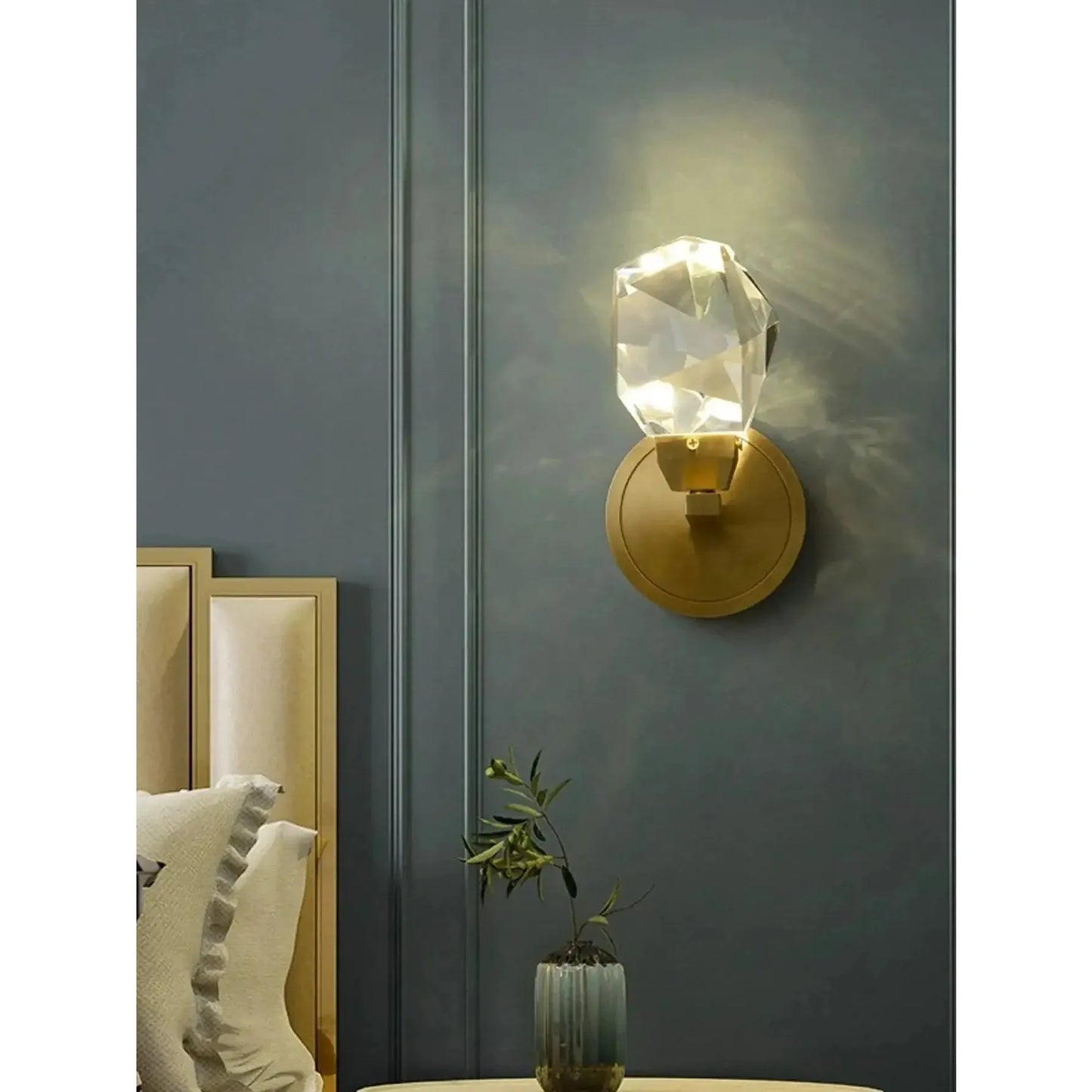 Garduru Light - Luxus Moderne Gold Kristall LED Wandleuchte
