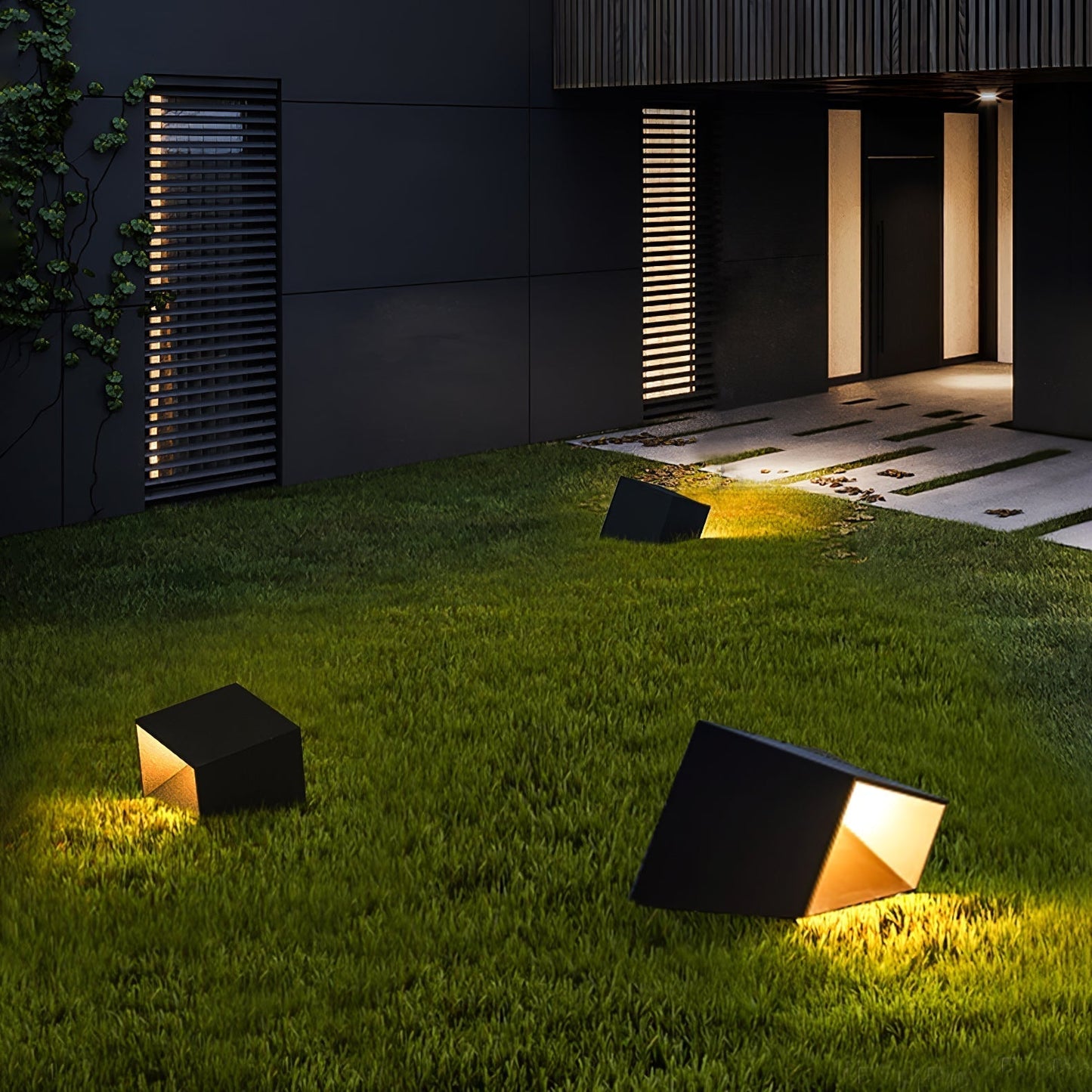 Solar Außenlampe Cube Garden - Kompakt und Widerstandsfähig LED-Beleuchtung für Ihren Garten
