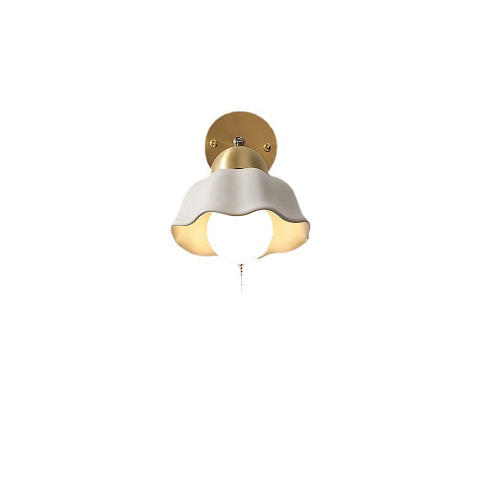 Wandlampe Weiße Blume Retro Französisch - Elegante Beleuchtung