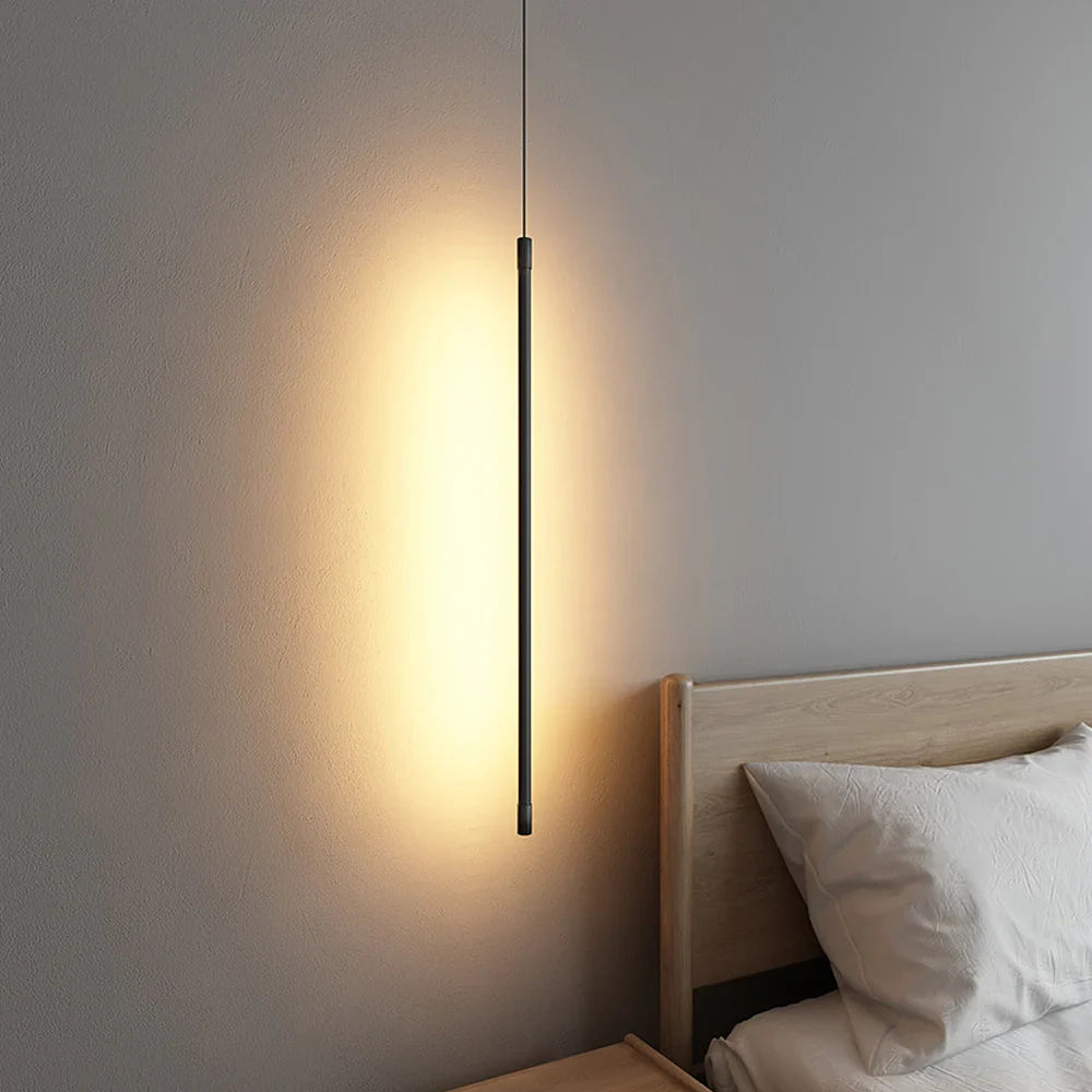 Garduru lange LED-Pendelleuchte aus Aluminium