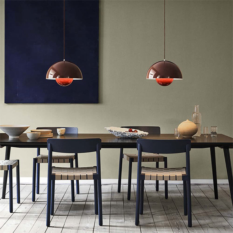 Suspension Auroraglo V2 - Moderne Lampe in Form von Blumentopf für Schlafzimmer, LED-Beleuchtung, Skandinavisches Design