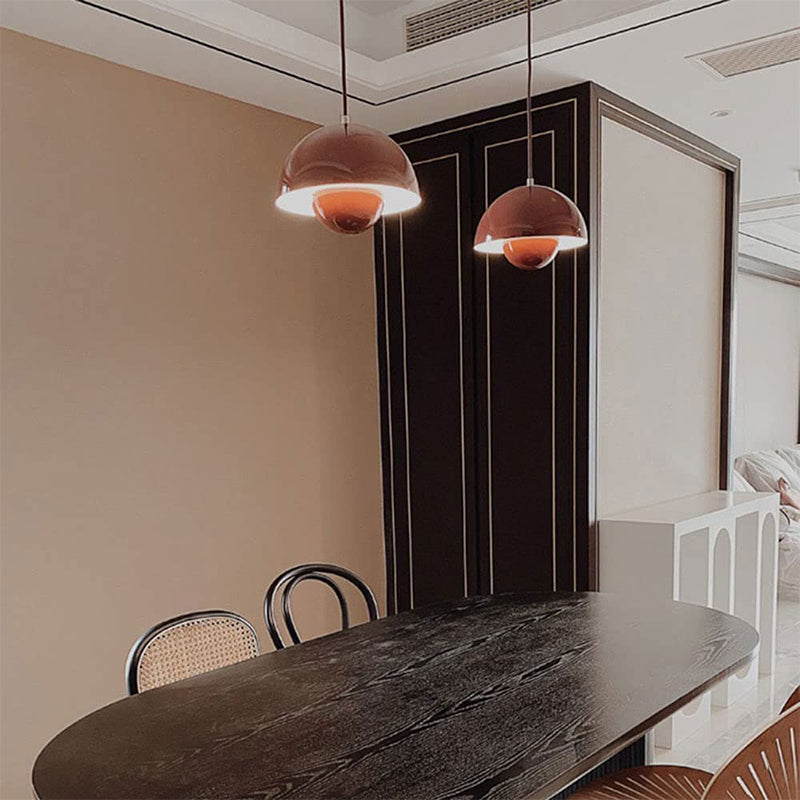 Suspension Auroraglo V2 - Moderne Lampe in Form von Blumentopf für Schlafzimmer, LED-Beleuchtung, Skandinavisches Design