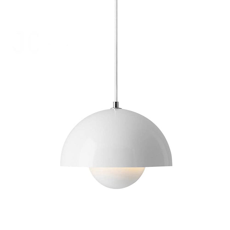 Suspension Auroraglo V2 - Moderne Lampe in Form von Blumentopf für Schlafzimmer, LED-Beleuchtung, Skandinavisches Design