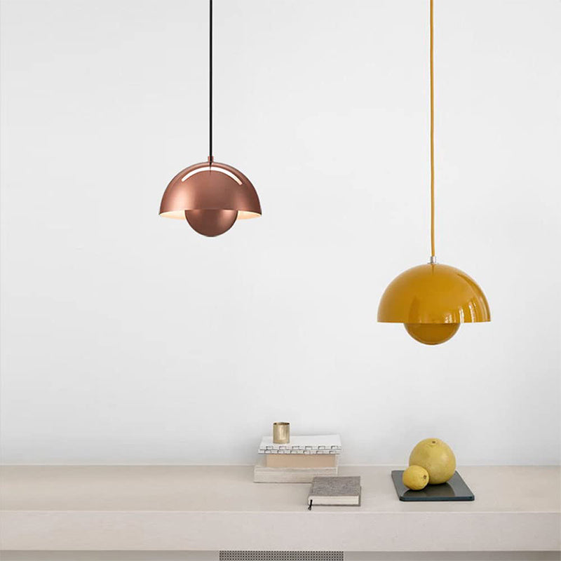 Suspension Auroraglo V2 - Moderne Lampe in Form von Blumentopf für Schlafzimmer, LED-Beleuchtung, Skandinavisches Design