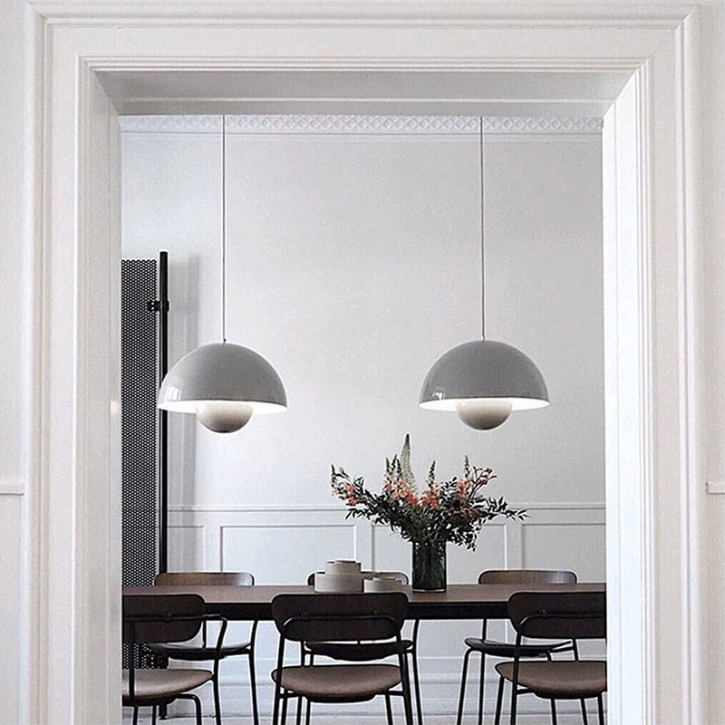 Suspension Auroraglo V2 - Moderne Lampe in Form von Blumentopf für Schlafzimmer, LED-Beleuchtung, Skandinavisches Design
