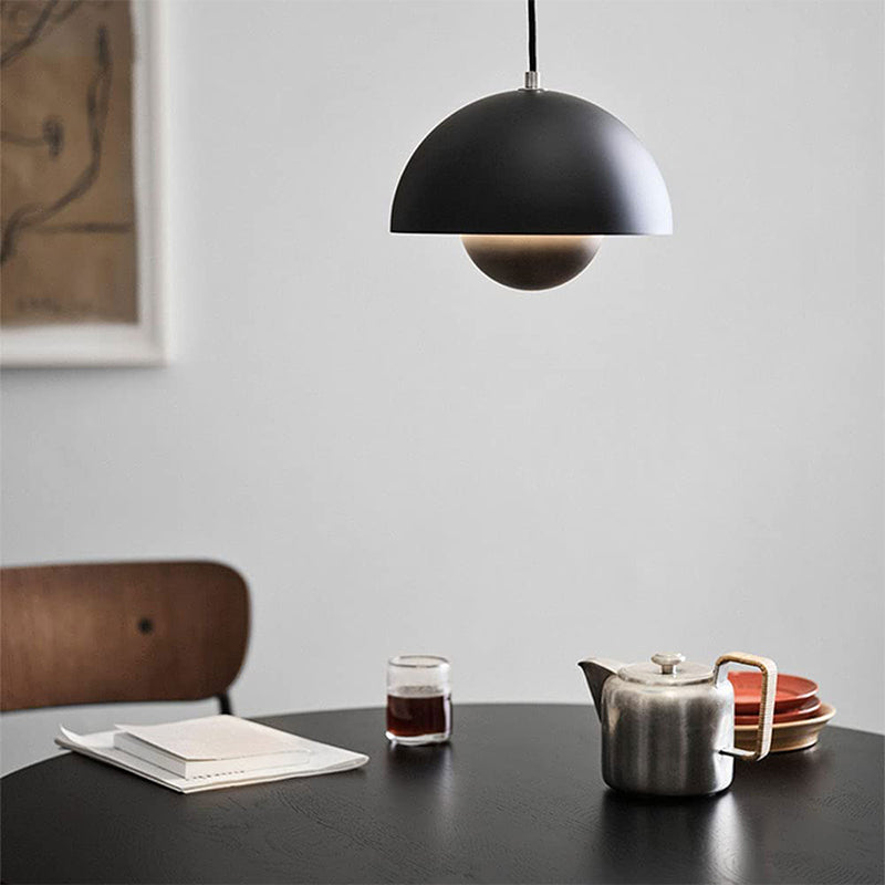 Suspension Auroraglo V2 - Moderne Lampe in Form von Blumentopf für Schlafzimmer, LED-Beleuchtung, Skandinavisches Design