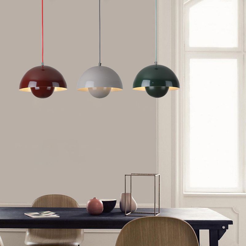 Suspension Auroraglo V2 - Moderne Lampe in Form von Blumentopf für Schlafzimmer, LED-Beleuchtung, Skandinavisches Design