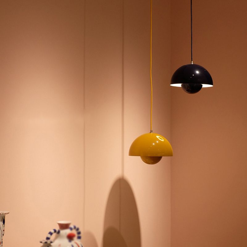 Suspension Auroraglo V2 - Moderne Lampe in Form von Blumentopf für Schlafzimmer, LED-Beleuchtung, Skandinavisches Design