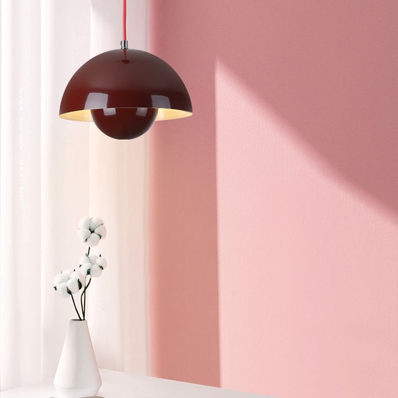 Suspension Auroraglo V2 - Moderne Lampe in Form von Blumentopf für Schlafzimmer, LED-Beleuchtung, Skandinavisches Design