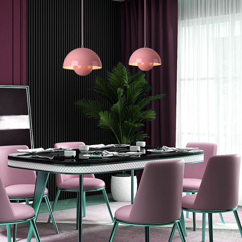 Suspension Auroraglo V2 - Moderne Lampe in Form von Blumentopf für Schlafzimmer, LED-Beleuchtung, Skandinavisches Design