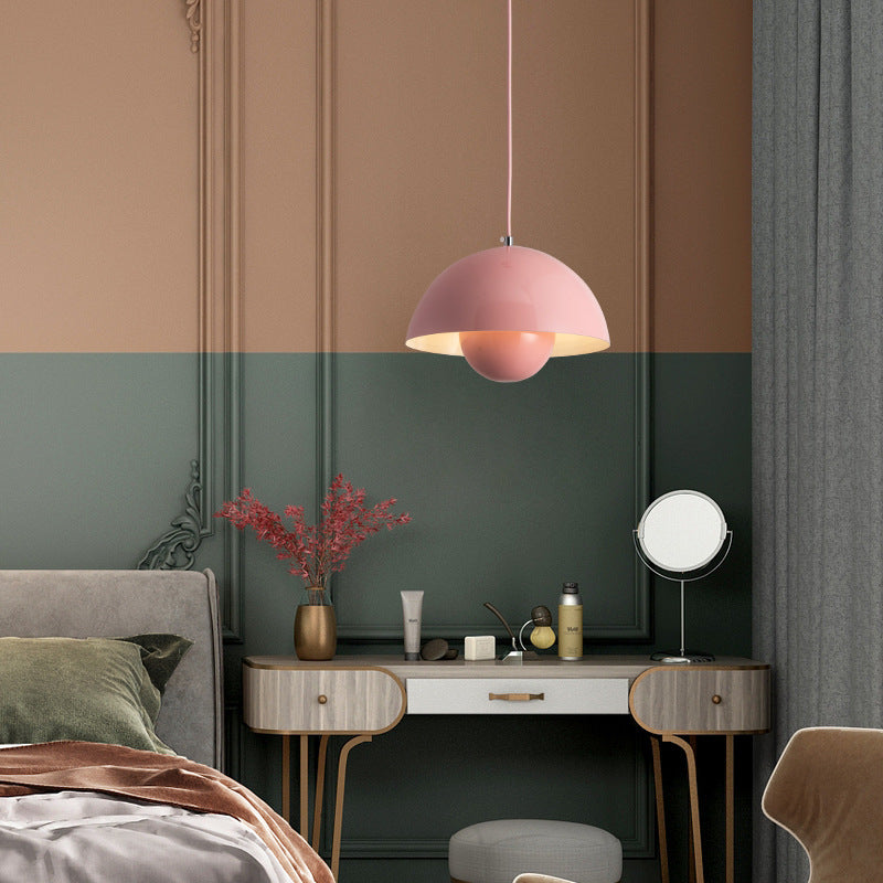 Suspension Auroraglo V2 - Moderne Lampe in Form von Blumentopf für Schlafzimmer, LED-Beleuchtung, Skandinavisches Design