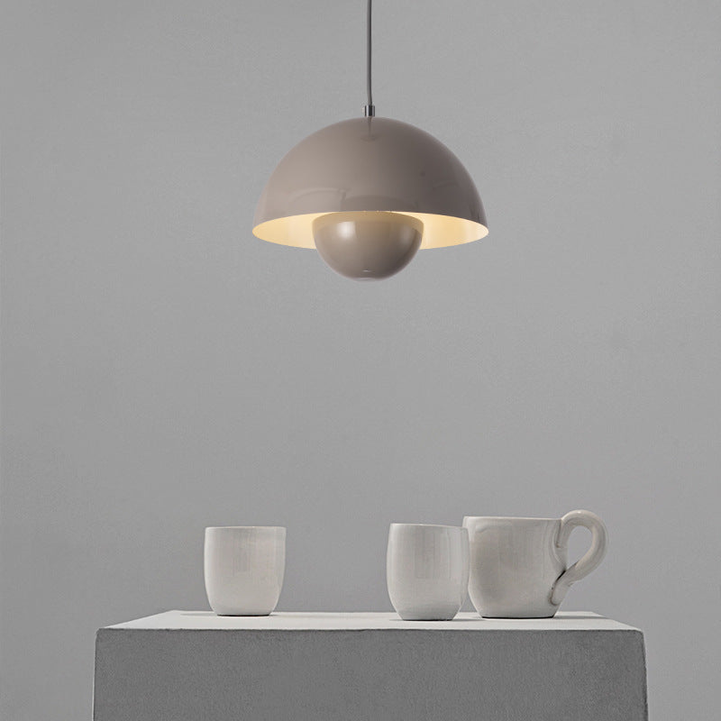 Suspension Auroraglo V2 - Moderne Lampe in Form von Blumentopf für Schlafzimmer, LED-Beleuchtung, Skandinavisches Design