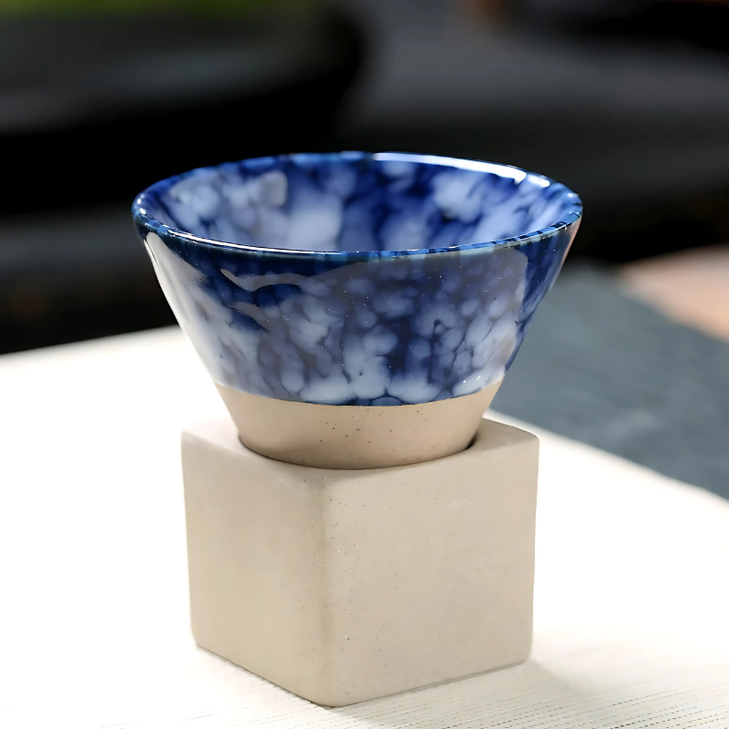 Rayvia Japanische Keramik Kaffeetassen-Set aus 2 Farben