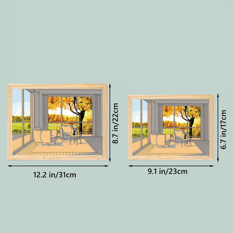 Rayvia Beleuchtete Leinwand Wandkunst für Wohnkultur