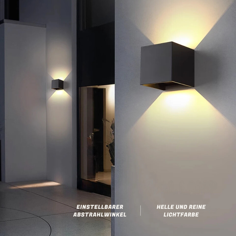 Außenbereich LED-Wandleuchte - Bewegungssensor, Outdoor, Bewegungsmelder, Winkel