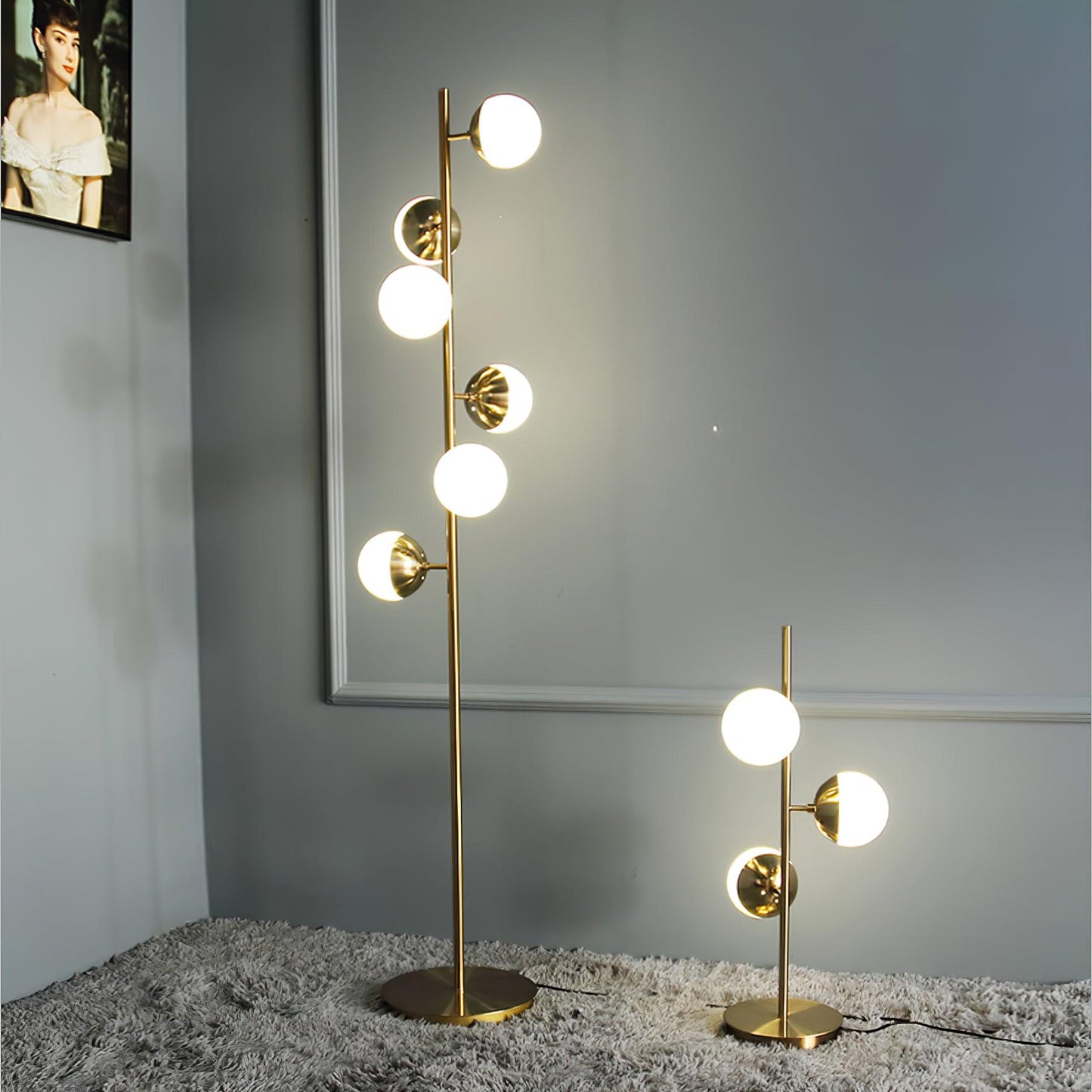 LED Baumlampe Doppler – Moderne Eleganz mit Glas-Kugeln