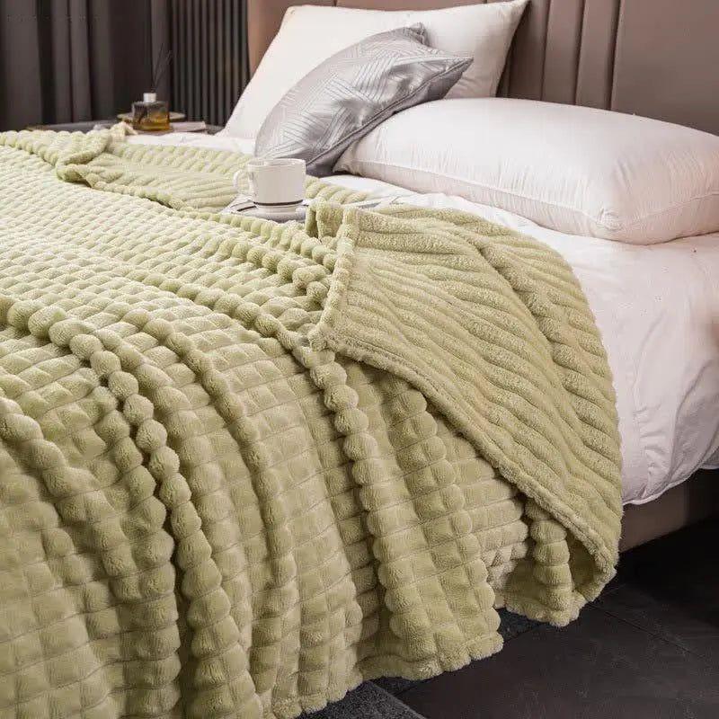 Dori Fleece-Decke für Wärme und Komfort – Luxus-Polyester-Winterdecke, maschinenwaschbar, erhältlich in verschiedenen Größen und Farben