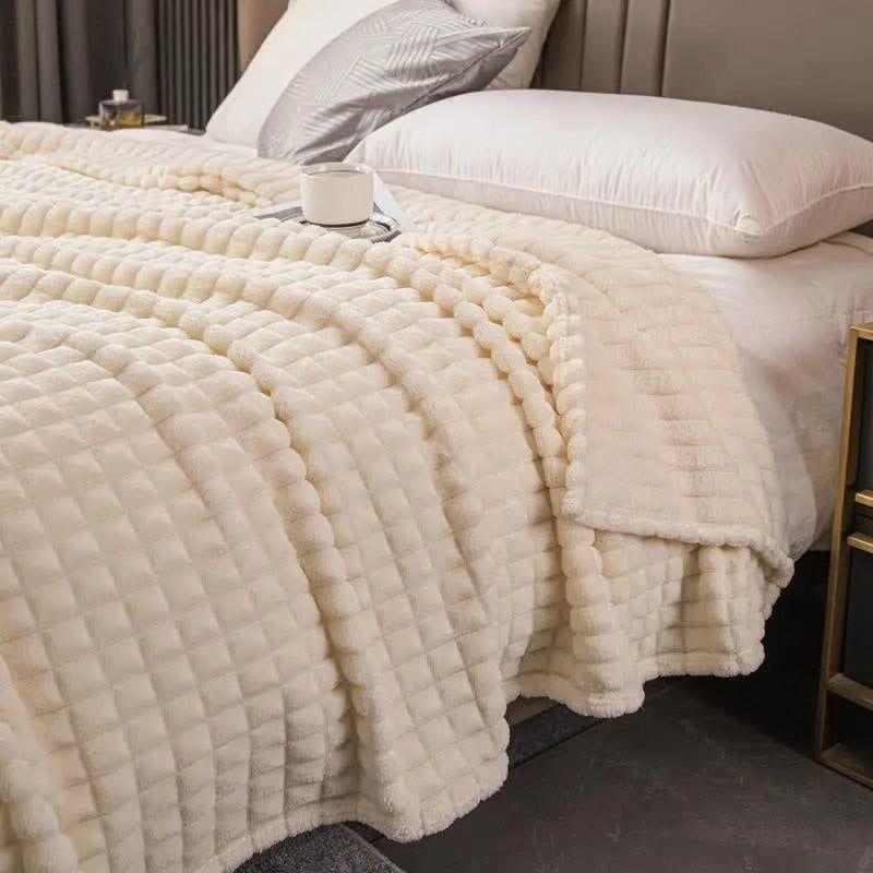 Dori Fleece-Decke für Wärme und Komfort – Luxus-Polyester-Winterdecke, maschinenwaschbar, erhältlich in verschiedenen Größen und Farben