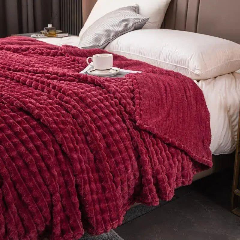 Dori Fleece-Decke für Wärme und Komfort – Luxus-Polyester-Winterdecke, maschinenwaschbar, erhältlich in verschiedenen Größen und Farben