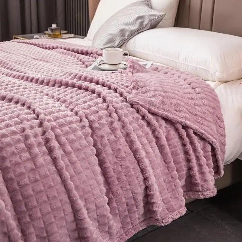 Dori Fleece-Decke für Wärme und Komfort – Luxus-Polyester-Winterdecke, maschinenwaschbar, erhältlich in verschiedenen Größen und Farben