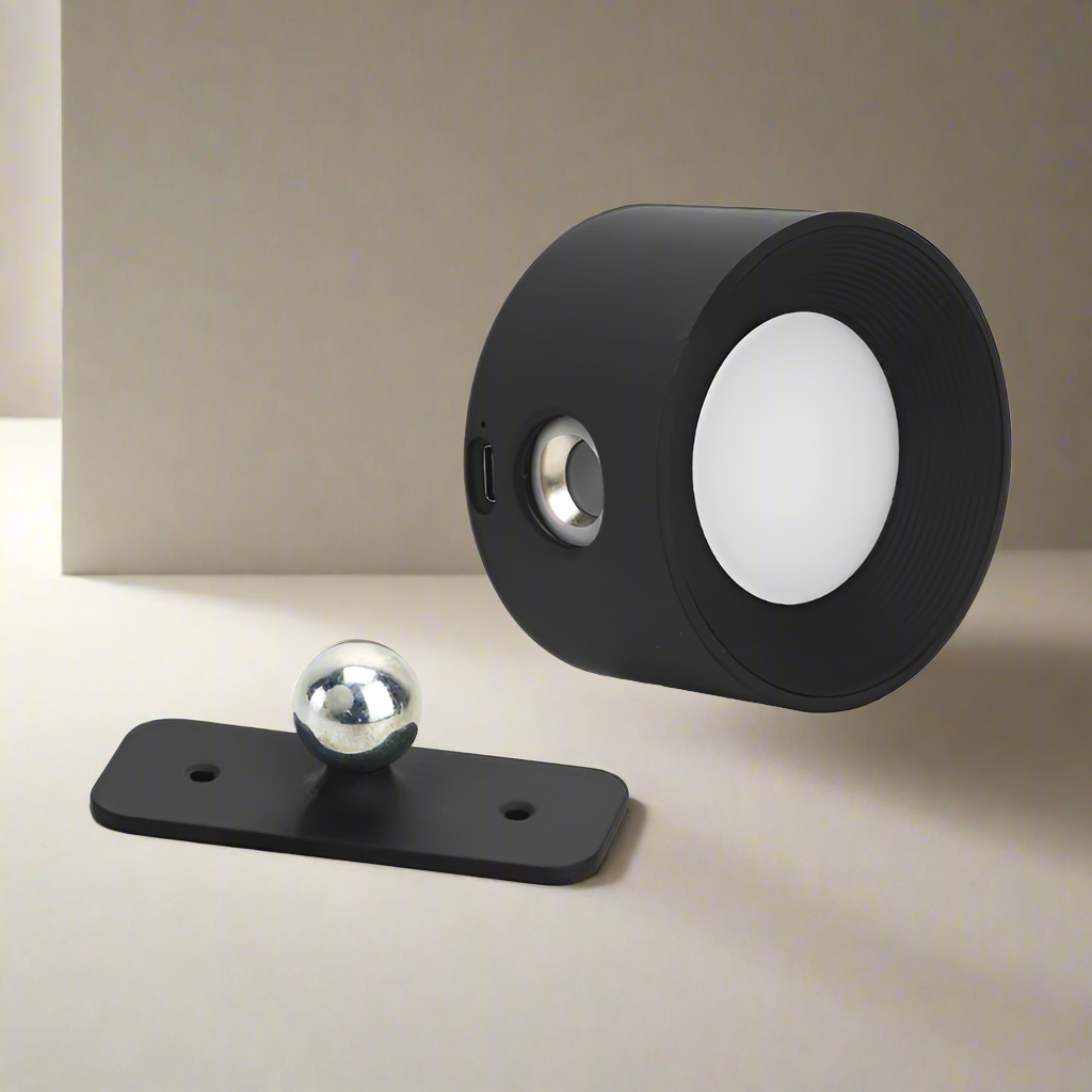 Spotlight Akku Wandleuchte – Wiederaufladbar, 360° drehbar & dimmbar LED Licht