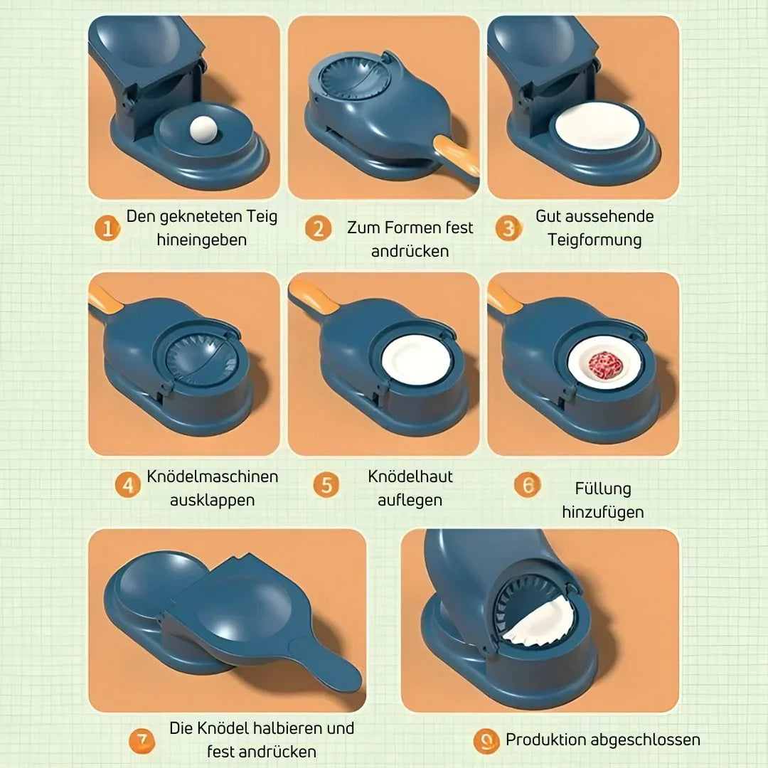 2-in-1 Knödelpresse und Füllmacher – Perfekt für hausgemachte Knödel und Gebäck