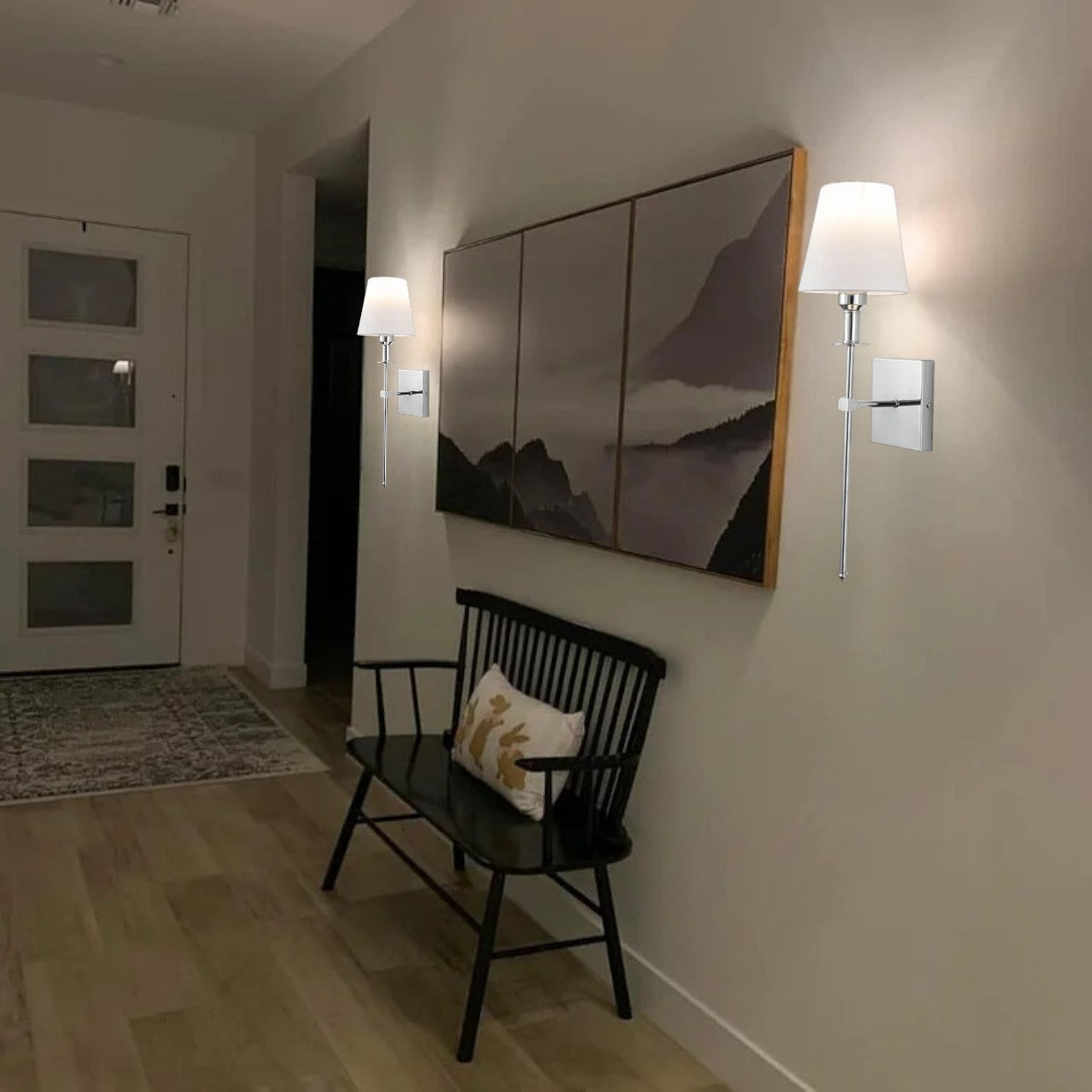 Wandleuchte Akku Modern Stoff Wandleuchte