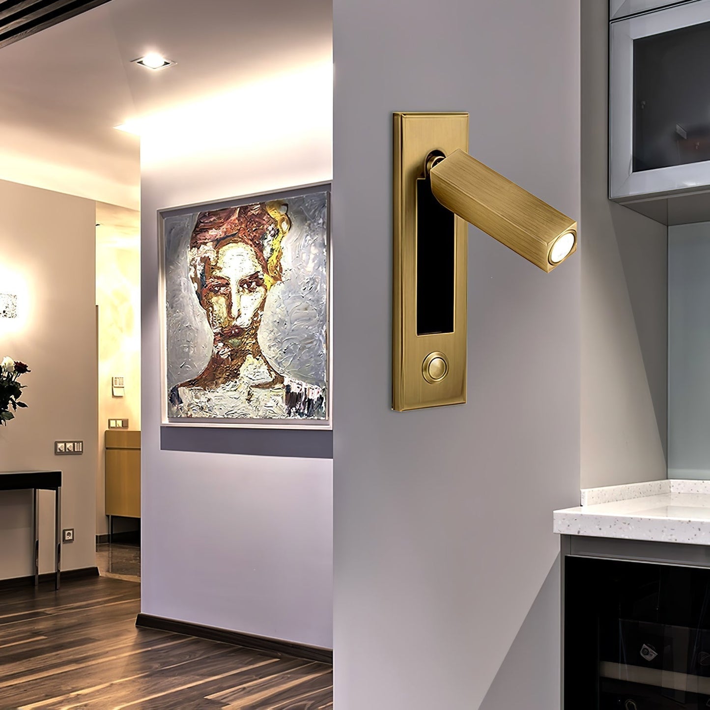 Integrierte LED-Wandleuchte – Moderne und Minimalistische Lampe für Schlafzimmer