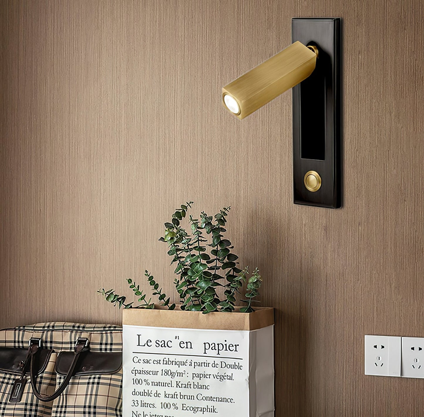Integrierte LED-Wandleuchte – Moderne und Minimalistische Lampe für Schlafzimmer